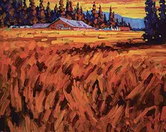 Ken Gillespie, Late Day Shadows, oil on canvas