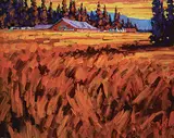 Ken Gillespie, Late Day Shadows, oil on canvas