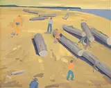 Colin D. Graham, Massive Logs, 1996, oil on canvas