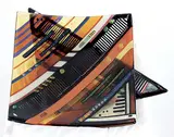 Leslie Rowe Israelson, Double Café au Lait, 2007, fused glass