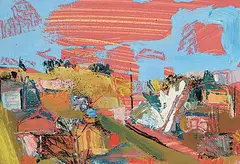 Peter Ivens, Sumac Road, 1991, oil on wood panel