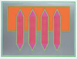 Harry Mitsuo Kiyooka, Four of a Kind #31/50, colour silkscreen on paper