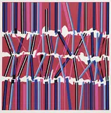 Harry Mitsuo Kiyooka, Triple Play #1/7, colour silkscreen on paper