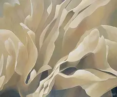 Laurie Koss, Peony I, acrylic on canvas