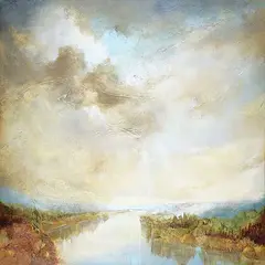 Darlene Lobos, Memory of the Vitava II, 2012, oil on canvas