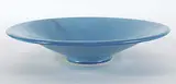Franco LoPinto, Untitled - Wide and Low Blue Bowl, 1987, glazed ceramic