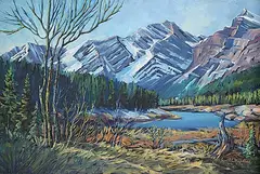 Jeanette McClelland, Kananaskis Country Spring, 1998, oil on canvas