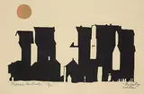 Dennis Moffat, Prairie Sentinels #13/50, 1979, colour silkscreen on paper