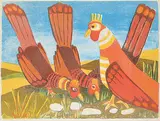 John Harold Thomas Snow, Four Birds #4/50, 1979, colour lithograph on paper