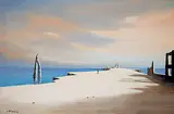 John J. Stancin, Untitled - Lone Figure, oil on canvas