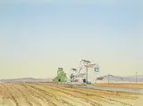 Peter J. Thompson, Untitled - A Day's Work at the Elevator, watercolour on paper