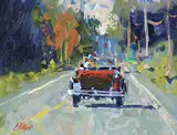 Larry Tillyer, Untitled - Leisure Drive, acrylic on wood board