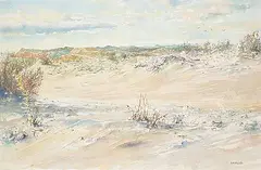 Armand Frederick Vallee, De Anza Borrego Nat. Park [Desert Scene], 1978, watercolour on paper
