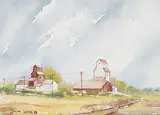 Irene Wahl, Untitled - Prairie Summer, watercolour on paper