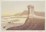 George Weber, Badland Hoodoo, Alberta #21/65, 1988, colour silkscreen on paper