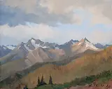 Karl E. Wood, Dickson Range, Bralorne B.C., oil on canvas