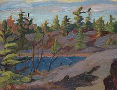 Frederick Grant Banting, French River, Ontario, 1930, oil on wood panel