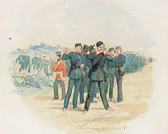 Frederic Marlett Bell-Smith, Fallout After the Parade, watercolour on paper