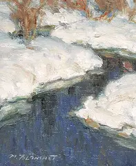Martin Blanchet, La Forte, oil on wood panel