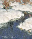 Martin Blanchet, La Forte, oil on wood panel