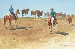 Ken Danby, Along the Ridge, 2000, watercolour on paper