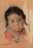 Nicholas Raphael de Grandmaison, Untitled - Child with Blue Scarf
