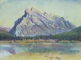 Nicholas Raphael de Grandmaison, Mount Rundle, Banff National Park, View from Vermillion Lake