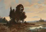 Roland Gissing, Untitled - Rockyview Country, oil on paper board
