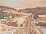 Illingworth Kerr, Hill Road, Winter, 1976, oil on canvas