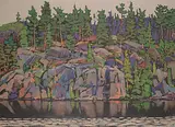 Illingworth Kerr, Key River, Ontario, 1975, oil on canvas