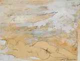 David Langevin, Lying Gesture, 2000, mixed media on wood board