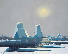 Anthony Law, Phantom Bergs - Baffin Bar, 1981, oil on canvas