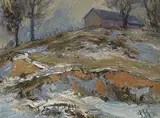J. E. H. MacDonald, Farm Near High Park, 1911, oil on paper board