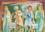 Henri Leopold Masson, Woodwind Quartet, 1981, oil on canvas