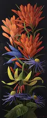 Page Ough, Wildflower Totem II, 2011, acrylic on canvas