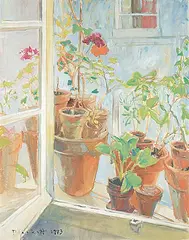 Joseph Francis Plaskett, Window Garden, 1973, oil on canvas