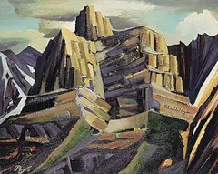 High Cirque by David Pugh, oil on canvas, sold Apr 2023