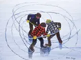 Allen Sapp, They are So Tired from Playing Hockey with Their Friends