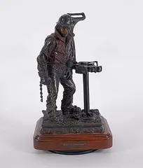 Don Toney, Portrait of a Roughneck #15/24, 1989, bronze sculpture
