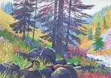 Keith Thomson, Shadows of Light, watercolour on paper
