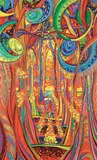 Shirley Elias, Rays of Hope, 2020, acrylic on canvas