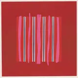Harry Mitsuo Kiyooka, The Pink Twist #37/65, colour silkscreen on paper