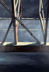 Medrie MacPhee, Suspension, 1983, oil on canvas