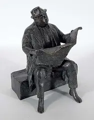 William Hadd McElcheran, Untitled - The News #8/9, bronze sculpture