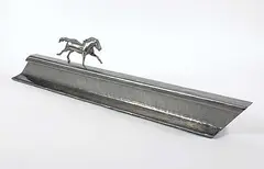 Peter McFarlane, Iron Horse and Train, 2013, metal sculpture