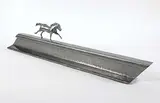 Peter McFarlane, Iron Horse and Train, 2013, metal sculpture