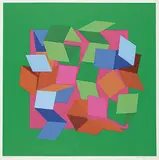 Katie von der Ohe, Square Unfolding #A/P, 1968, colour silkscreen on paper