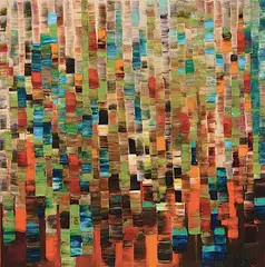 Stephanie Rivet, Reve de Liberté, acrylic on canvas