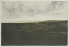Takao Tanabe, Dark Prairie II #20/35, 1984, colour etching on paper
