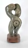 Phil Crawford, Untitled - Fluid Form Nude, 2002, green soapstone carving